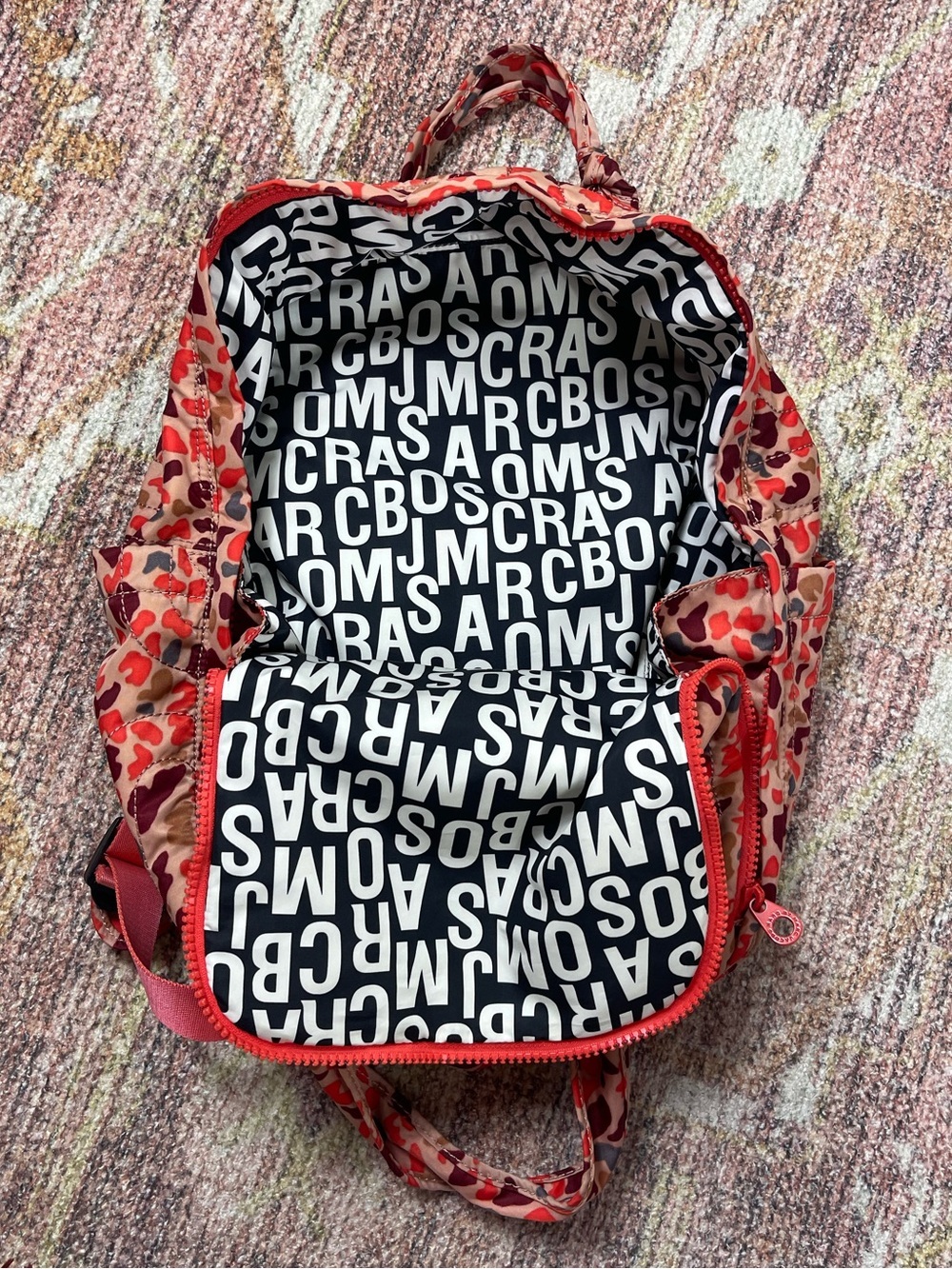 Marc by Marc Jacobs Printed Nylon Quilted Backpack - Picture 4 of 6